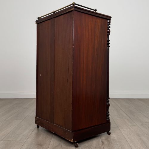 ANTIQUE 19TH CENTURY GLAZED CABINET IN MAHOGANY - ADDITIONAL PHOTO 6
