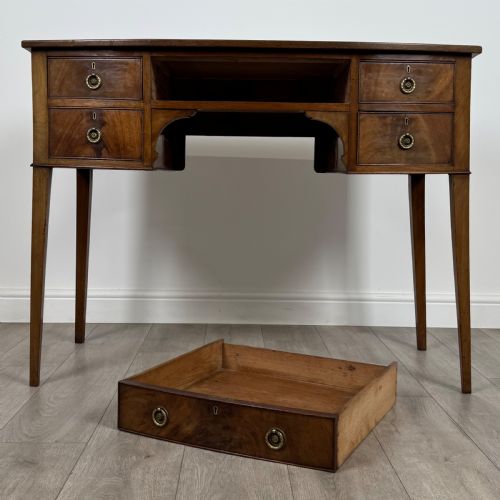 ANTIQUE 19TH CENTURY GOOD QUALITY WRITING TABLE IN MAHOGANY - ADDITIONAL PHOTO 9