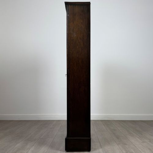 ANTIQUE 20TH CENTURY GOOD QUALITY OAK DISPLAY CABINET - ADDITIONAL PHOTO 4