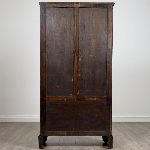ANTIQUE 20TH CENTURY GOOD QUALITY OAK DISPLAY CABINET - ADDITIONAL PHOTO 6