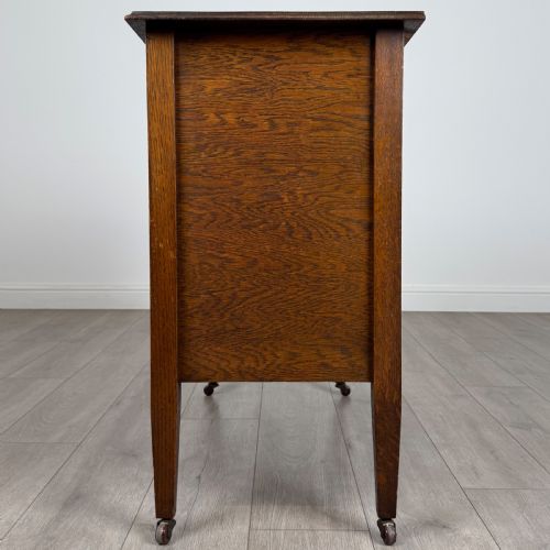 ANTIQUE 20TH CENTURY GOOD QUALITY CHEST OF DRAWERS IN OAK - ADDITIONAL PHOTO 5
