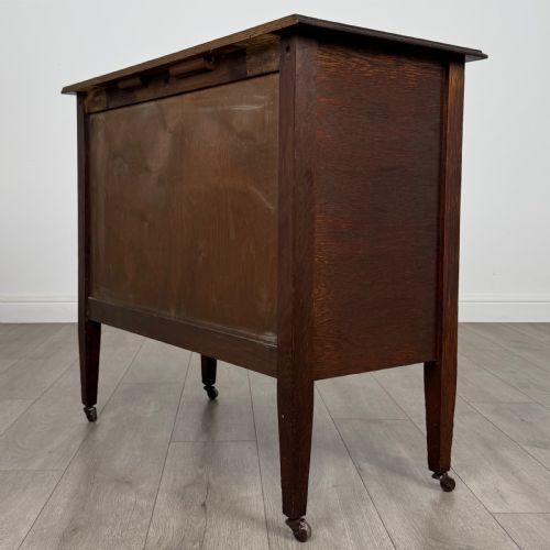 ANTIQUE 20TH CENTURY GOOD QUALITY CHEST OF DRAWERS IN OAK - ADDITIONAL PHOTO 8
