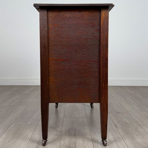 ANTIQUE 20TH CENTURY GOOD QUALITY CHEST OF DRAWERS IN OAK - ADDITIONAL PHOTO 9
