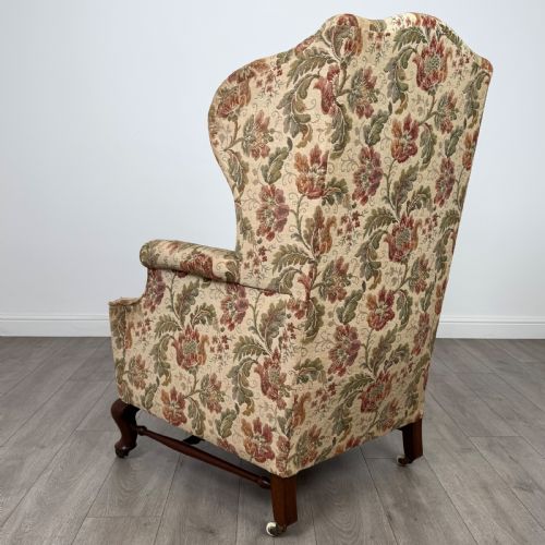 ANTIQUE 20TH CENTURY GEORGIAN STYLE WINGBACK ARMCHAIR - ADDITIONAL PHOTO 2