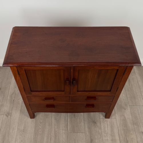 ANTIQUE 20TH CENTURY GOOD QUALITY CUPBOARD IN MAHOGANY - ADDITIONAL PHOTO 15