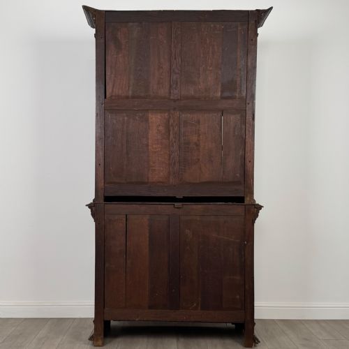 ANTIQUE 19TH CENTURY RENAISSANCE REVIVAL BOOKCASE IN OAK - ADDITIONAL PHOTO 6