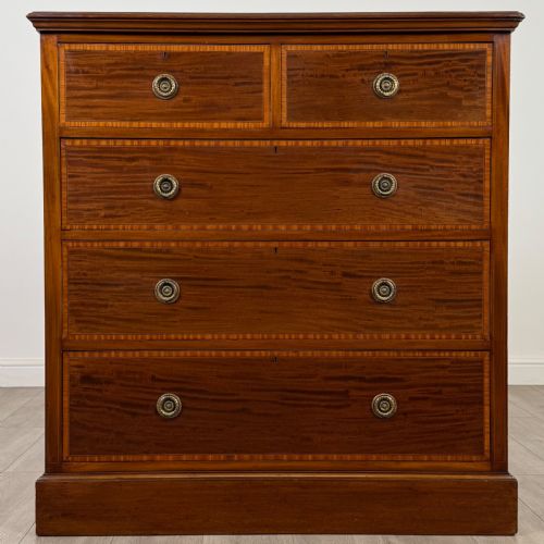 antique 19th century fine quality mahogany chest of drawers - CATEGORY: ANTIQUE CHEST OF DRAWERS - DATED VICTORIAN
