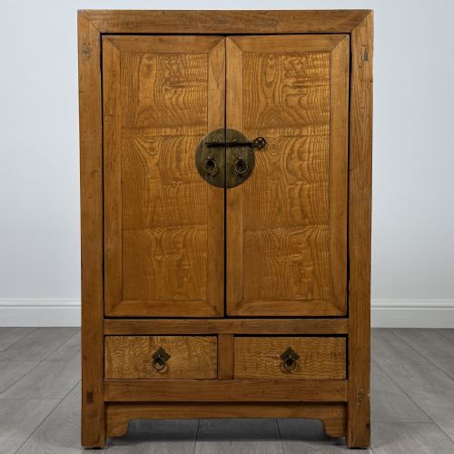 antique 20th century chinese cabinet in oak - CATEGORY: ANTIQUE CUPBOARDS - DATED EDWARDIAN