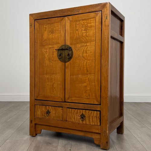 ANTIQUE 20TH CENTURY CHINESE CABINET IN OAK - ADDITIONAL PHOTO 2