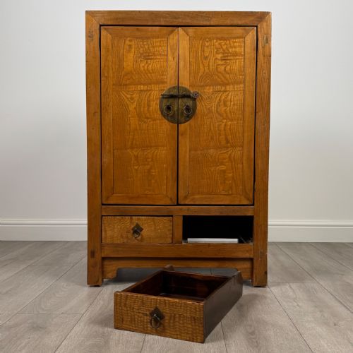 ANTIQUE 20TH CENTURY CHINESE CABINET IN OAK - ADDITIONAL PHOTO 10