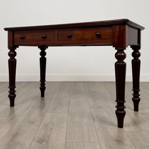 ANTIQUE 19TH CENTURY FINE QUALITY WRITING TABLE IN MAHOGANY - ADDITIONAL PHOTO 1