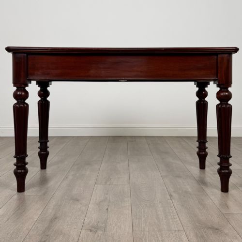 ANTIQUE 19TH CENTURY FINE QUALITY WRITING TABLE IN MAHOGANY - ADDITIONAL PHOTO 4