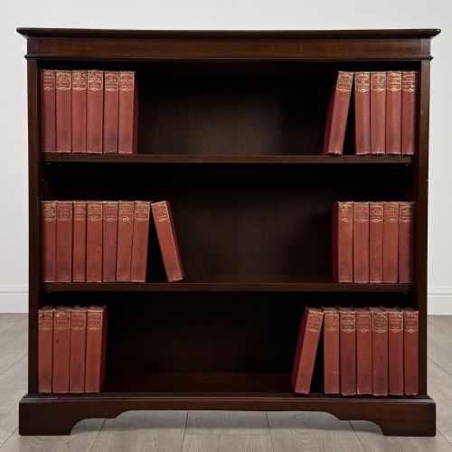 antique 20th century open bookcase in mahogany - CATEGORY: ANTIQUE BOOKCASES - DATED EDWARDIAN