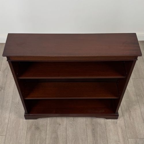 ANTIQUE 20TH CENTURY OPEN BOOKCASE IN MAHOGANY - ADDITIONAL PHOTO 10
