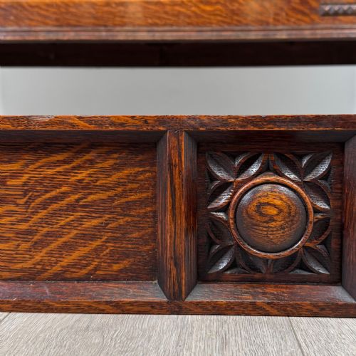 ANTIQUE 19TH CENTURY JACOBEAN STYLE SIDEBOARD IN OAK - ADDITIONAL PHOTO 11