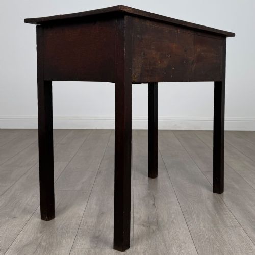 ANTIQUE 18TH CENTURY FINE QUALITY SIDE TABLE IN OAK - ADDITIONAL PHOTO 3