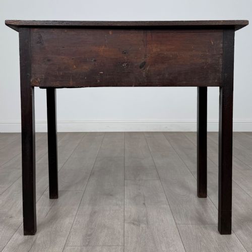 ANTIQUE 18TH CENTURY FINE QUALITY SIDE TABLE IN OAK - ADDITIONAL PHOTO 4