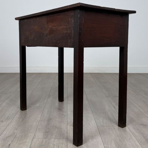 ANTIQUE 18TH CENTURY FINE QUALITY SIDE TABLE IN OAK - ADDITIONAL PHOTO 5