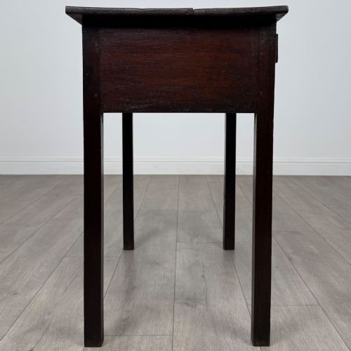 ANTIQUE 18TH CENTURY FINE QUALITY SIDE TABLE IN OAK - ADDITIONAL PHOTO 6