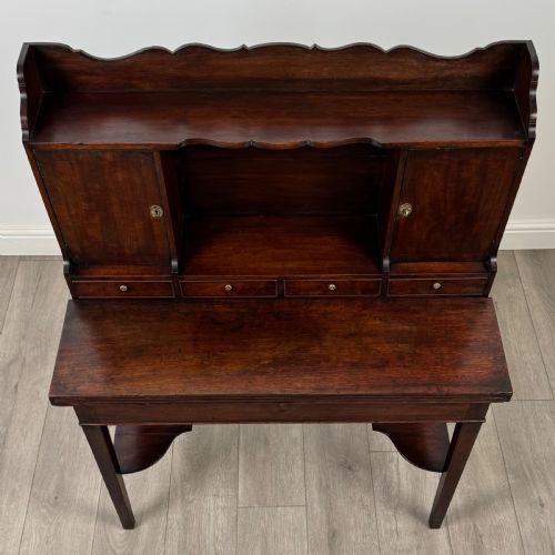 ANTIQUE 18TH CENTURY UNUSUAL DESK IN MAHOGANY - ADDITIONAL PHOTO 9