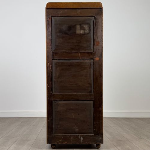 ANTIQUE 19TH CENTURY UNUSUAL CABINET IN OAK - ADDITIONAL PHOTO 5