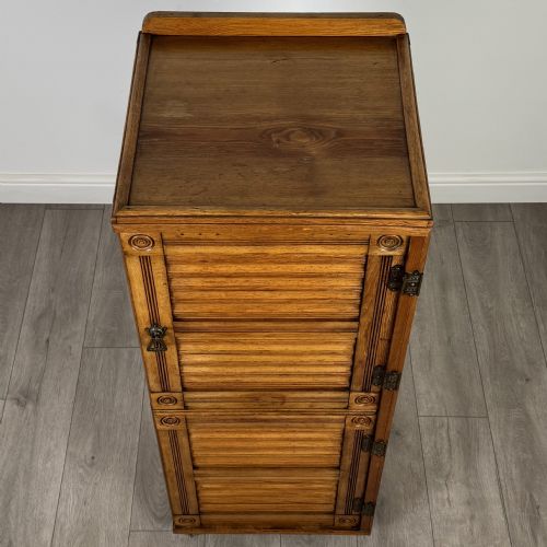 ANTIQUE 19TH CENTURY UNUSUAL CABINET IN OAK - ADDITIONAL PHOTO 9
