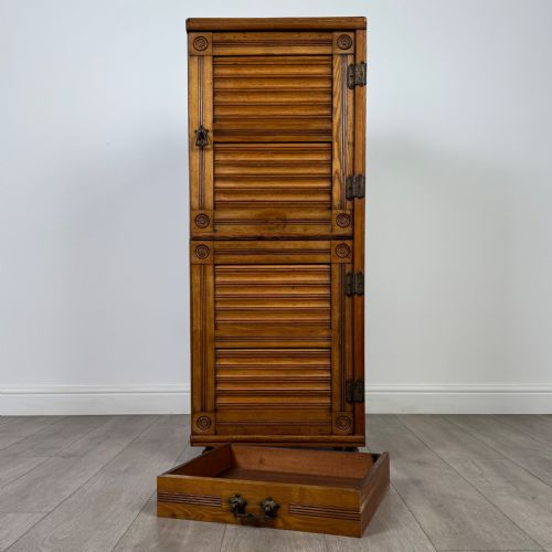 ANTIQUE 19TH CENTURY UNUSUAL CABINET IN OAK - ADDITIONAL PHOTO 10
