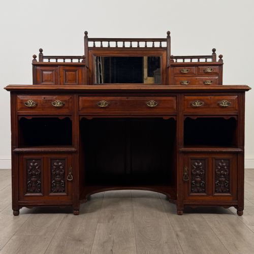 antique 19th century fine quality dickens desk in walnut - CATEGORY: ANTIQUE DESKS - DATED VICTORIAN
