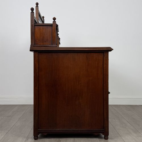 ANTIQUE 19TH CENTURY FINE QUALITY DICKENS DESK IN WALNUT - ADDITIONAL PHOTO 7