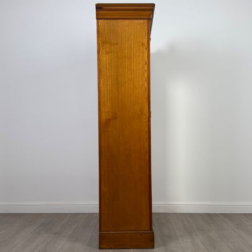 ANTIQUE 19TH CENTURY GOOD QUALITY WARDROBE IN GOLDEN OAK - ADDITIONAL PHOTO 7