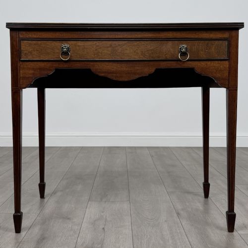 antique 20th century georgian style mahogany writing table - CATEGORY: ANTIQUE TABLES - DATED EDWARDIAN