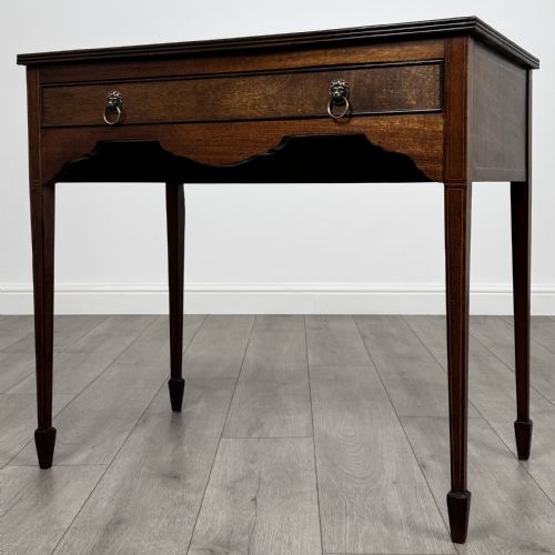 ANTIQUE 20TH CENTURY GEORGIAN STYLE MAHOGANY WRITING TABLE - ADDITIONAL PHOTO 1