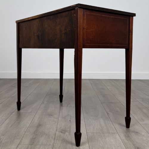 ANTIQUE 20TH CENTURY GEORGIAN STYLE MAHOGANY WRITING TABLE - ADDITIONAL PHOTO 5