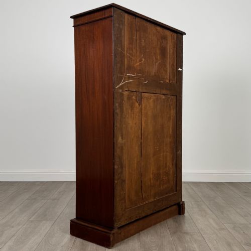 ANTIQUE 19TH CENTURY GOOD QUALITY OPEN BOOKCASE IN MAHOGANY - ADDITIONAL PHOTO 4