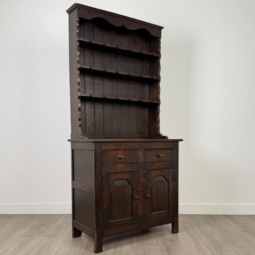 ANTIQUE 20TH CENTURY SMALL OAK DRESSER - ADDITIONAL PHOTO 8