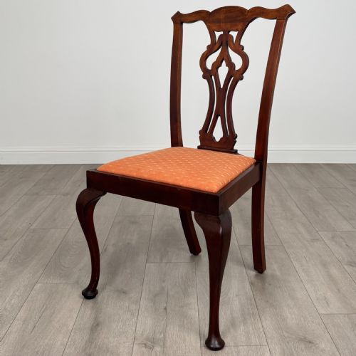 ANTIQUE 20TH CENTURY SET OF 8 GOOD QUALITY DINING CHAIRS - ADDITIONAL PHOTO 3