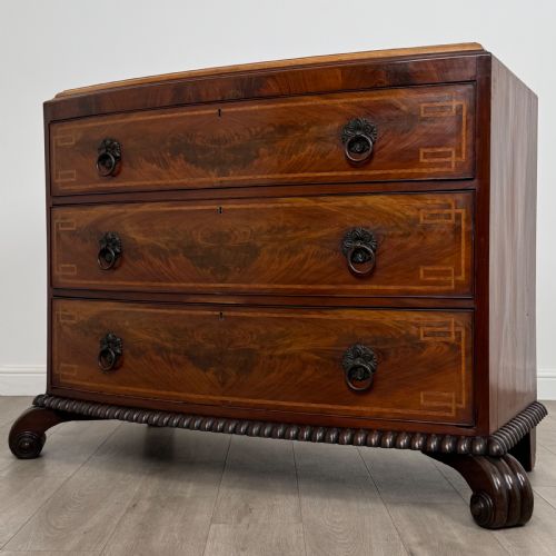 ANTIQUE 19TH CENTURY CHEST OF DRAWERS IN MAHOGANY - ADDITIONAL PHOTO 1