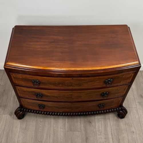 ANTIQUE 19TH CENTURY CHEST OF DRAWERS IN MAHOGANY - ADDITIONAL PHOTO 8