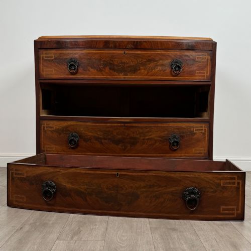 ANTIQUE 19TH CENTURY CHEST OF DRAWERS IN MAHOGANY - ADDITIONAL PHOTO 9
