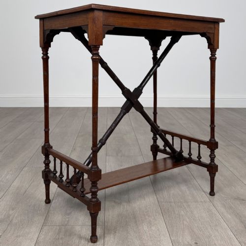 ANTIQUE 19TH CENTURY SIDE TABLE IN MAHOGANY - ADDITIONAL PHOTO 7