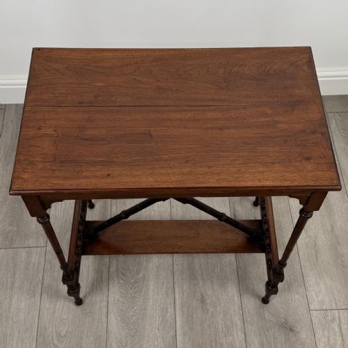 ANTIQUE 19TH CENTURY SIDE TABLE IN MAHOGANY - ADDITIONAL PHOTO 8