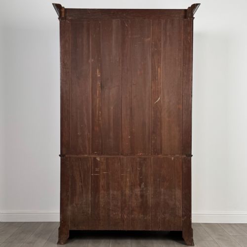 ANTIQUE 19TH CENTURY FINE QUALITY LINEN PRESS CUPBOARD - ADDITIONAL PHOTO 5