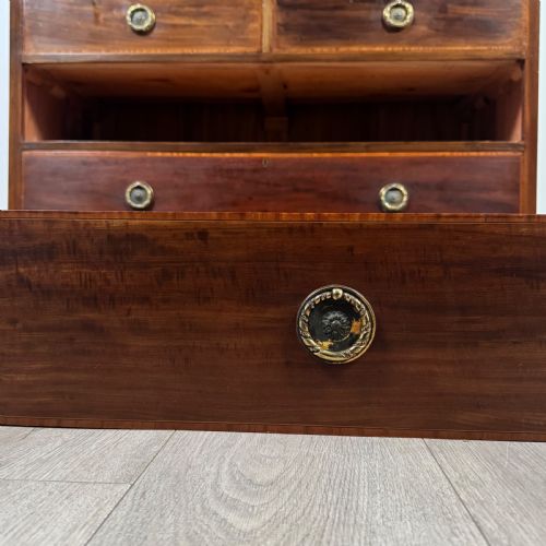 ANTIQUE 19TH CENTURY FINE QUALITY LINEN PRESS CUPBOARD - ADDITIONAL PHOTO 10