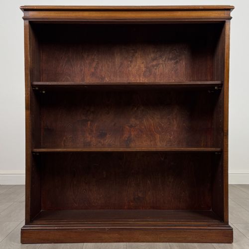 ANTIQUE 19TH CENTURY GOOD QUALITY OPEN BOOKCASE IN MAHOGANY - ADDITIONAL PHOTO 1
