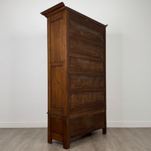 ANTIQUE 20TH CENTURY GOOD QUALITY WARDROBE IN OAK - ADDITIONAL PHOTO 4