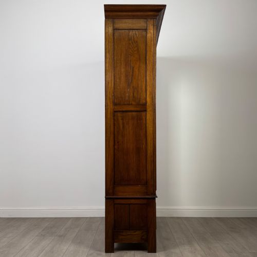 ANTIQUE 20TH CENTURY GOOD QUALITY WARDROBE IN OAK - ADDITIONAL PHOTO 7