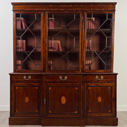 antique 19th century fine quality bookcase in mahogany - CATEGORY: ANTIQUE BOOKCASES - DATED VICTORIAN
