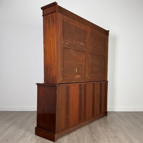 ANTIQUE 19TH CENTURY FINE QUALITY BOOKCASE IN MAHOGANY - ADDITIONAL PHOTO 5