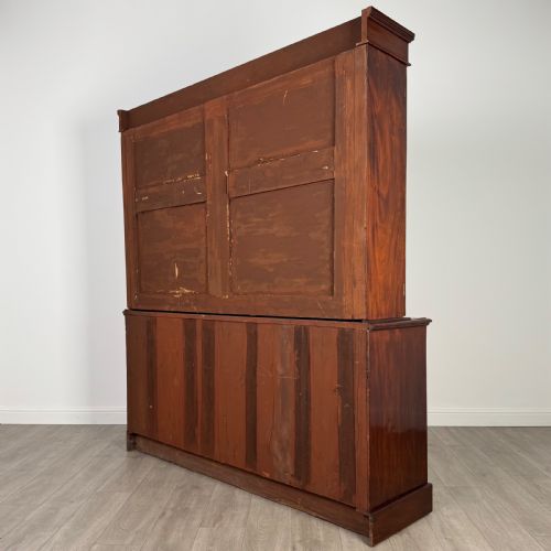 ANTIQUE 19TH CENTURY FINE QUALITY BOOKCASE IN MAHOGANY - ADDITIONAL PHOTO 6
