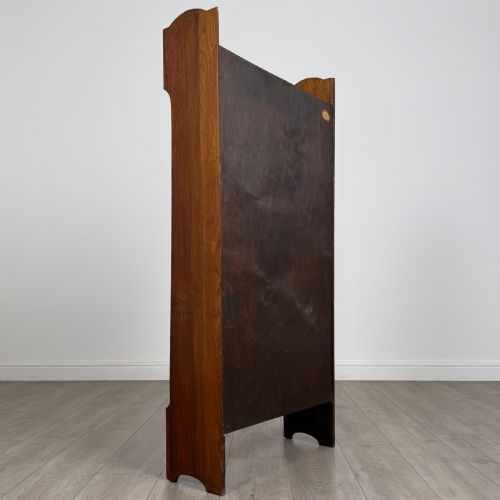 ANTIQUE 20TH CENTURY GOLDEN OAK OPEN BOOKCASE - ADDITIONAL PHOTO 3